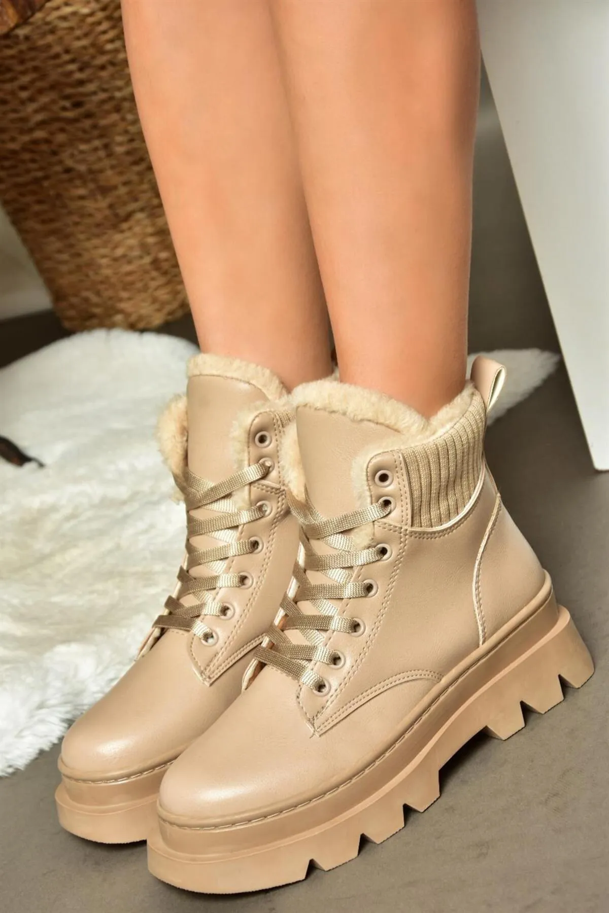 Fox Shoes  R250008009 Damenstiefel mit dicken Sohlen