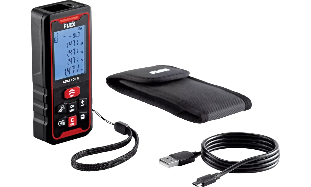 Flex-tools 518964 ADM 100 G Laser-Ampstandsmeter 100 Meter