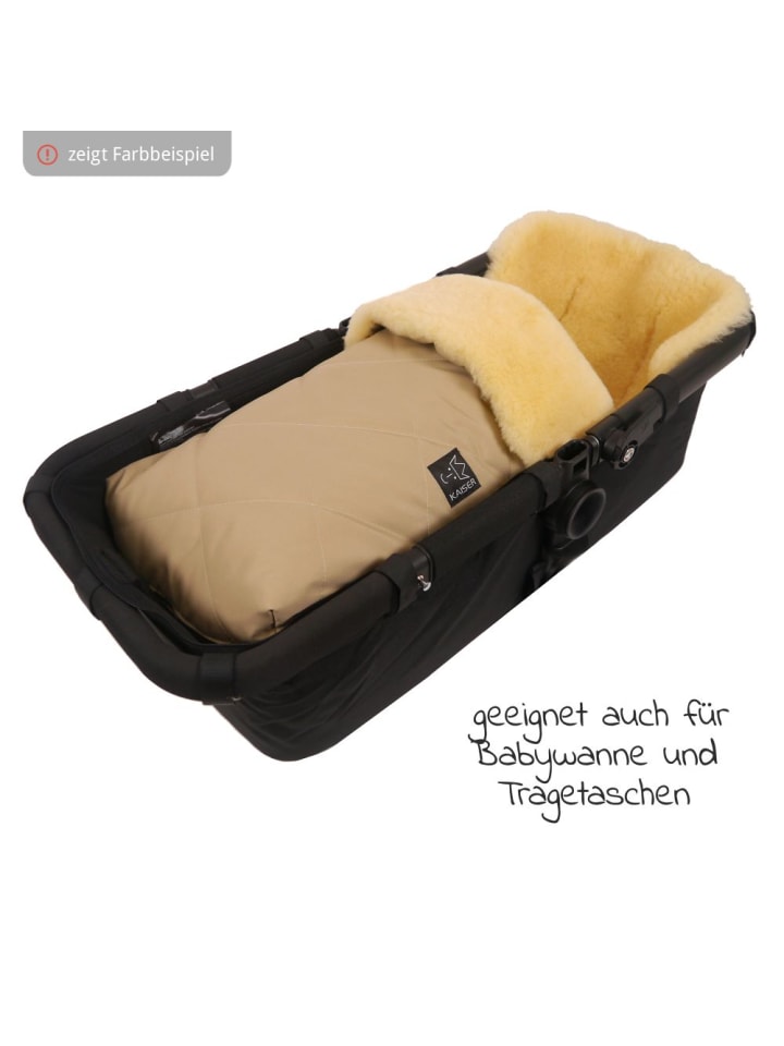Kaiser Lammfell-Fußsack Natura - Marine in blau günstig kaufen onesize