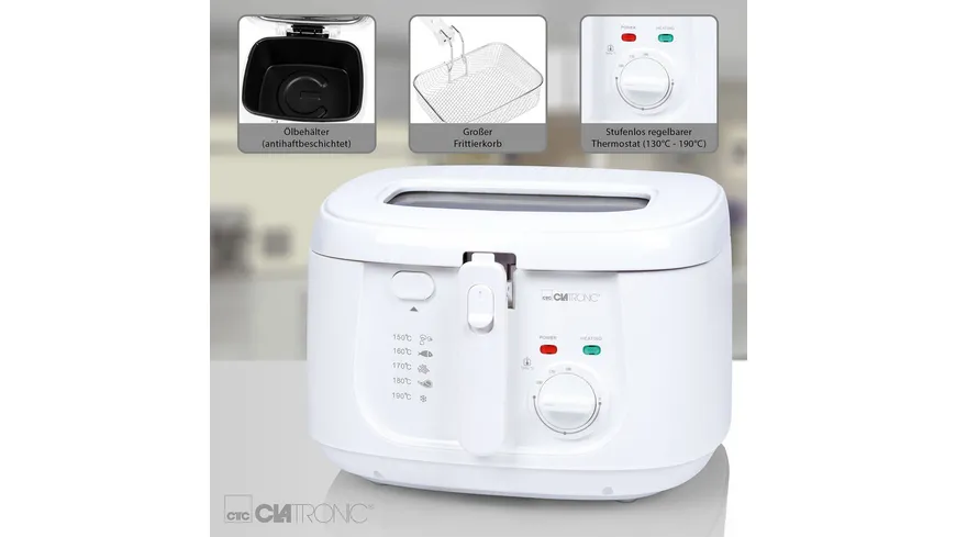 CLATRONIC Fritteuse Cool & Touch FR3771 2,5l