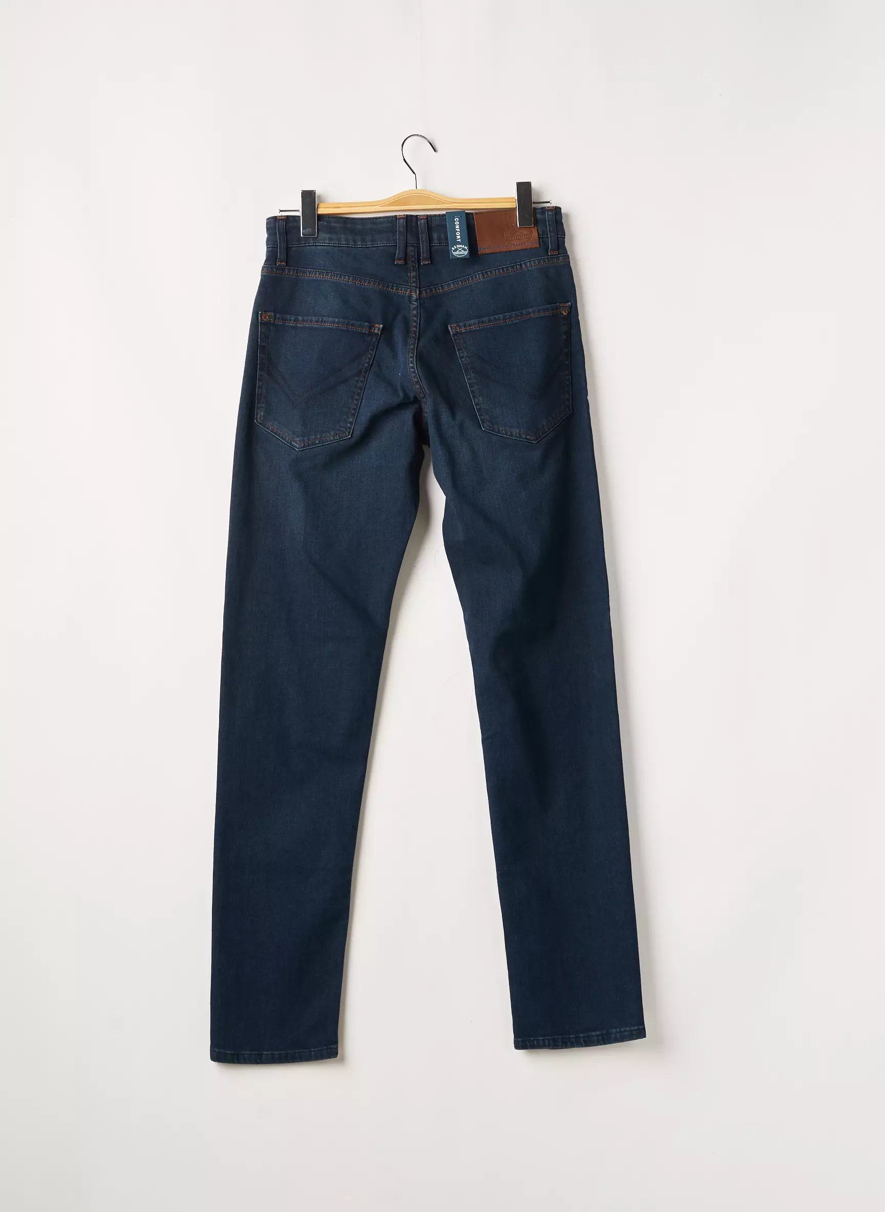 Redman Jeans Coupe Slim Homme couleur bleu