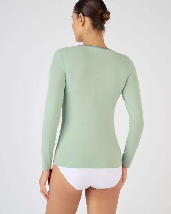 T-shirt Thermolactyl Sensitive biais satin, manches longues