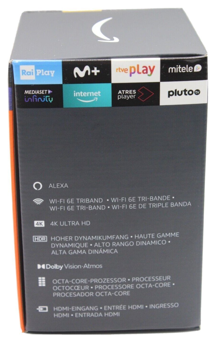 Amazon Streaming-Box Fire TV Cube 3. Generation, (Set, Amazon Alexa), Wi-Fi 6E, 4k Ultra HD, Netflix, Amazon Prime,..., Mikrofon-aus-Taste
