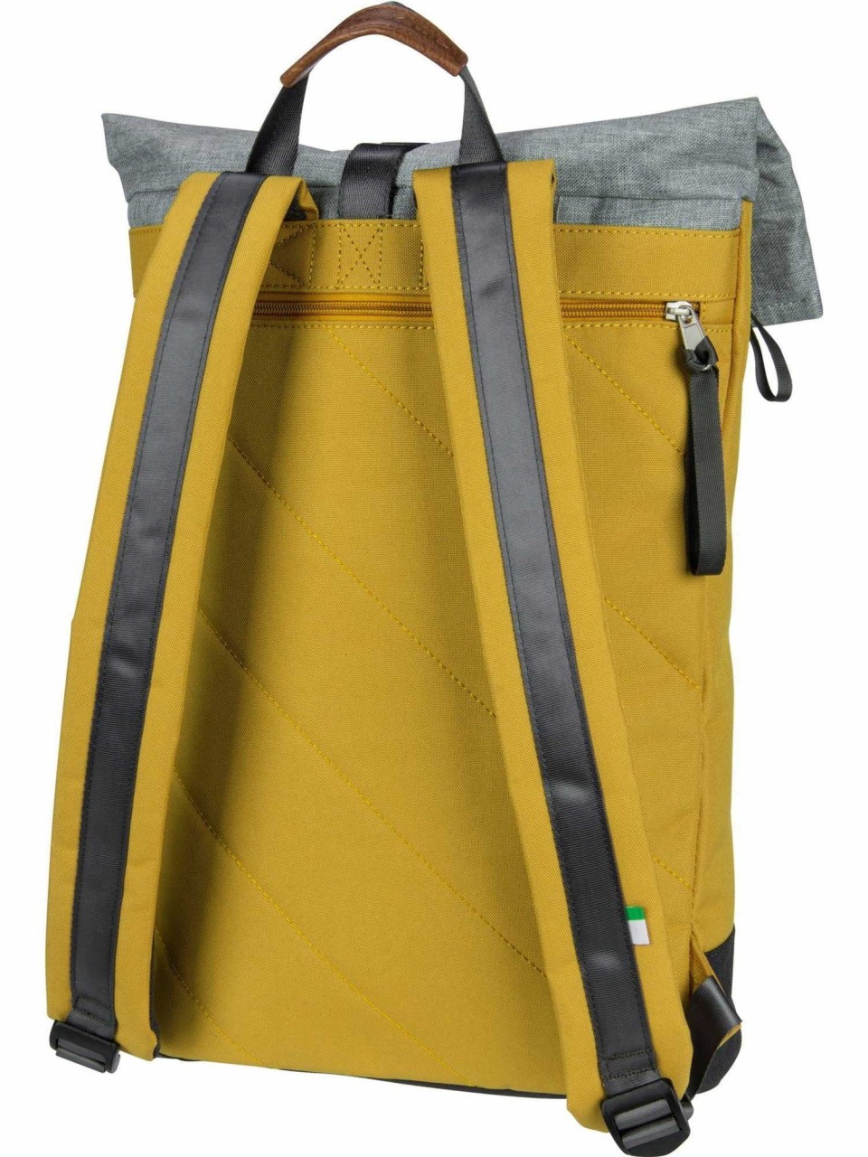 ZWEI Handtaschen gelb Rucksack Roll