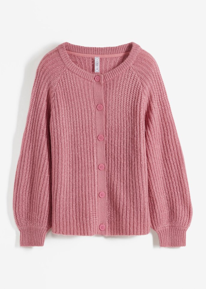 Strickjacke mit Raglan Ärmeln