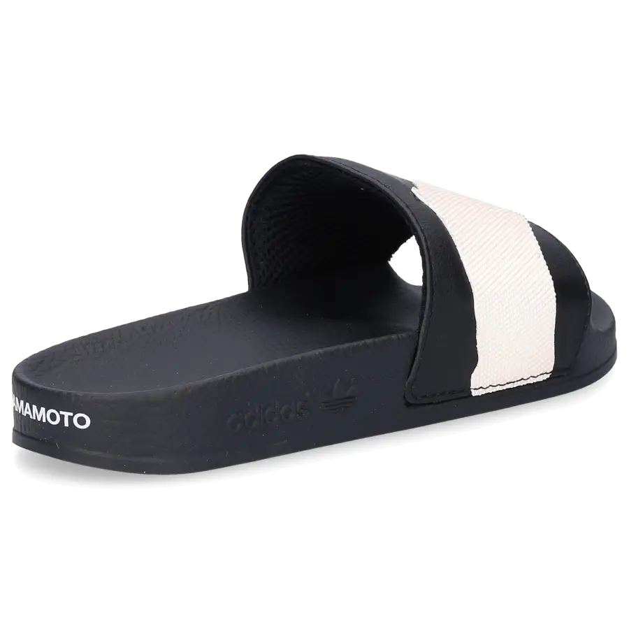Y-3 - Badeschuhe ADILETTE AOP Kalbsleder - schwarz