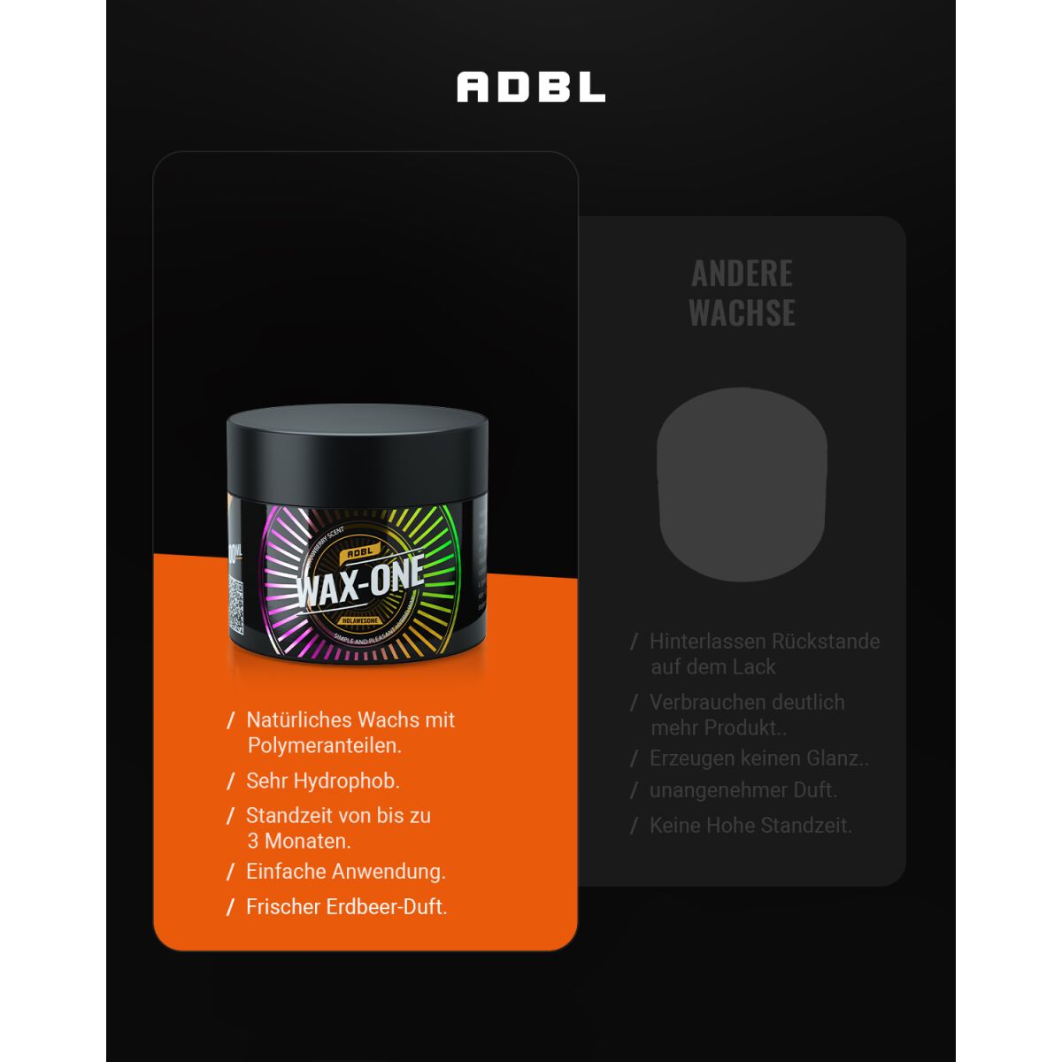 ADBL HOLAWESOME Wax One Autowachs 100ml
