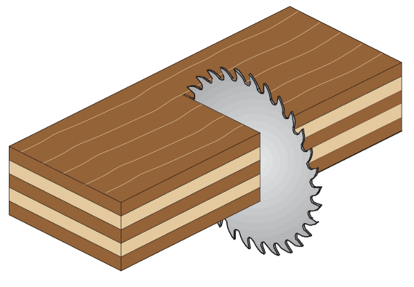 Lame de scie CMT 281.060.10M pour panneaux de particules/mélaminé/Formica 250 x 30 x 60 dents