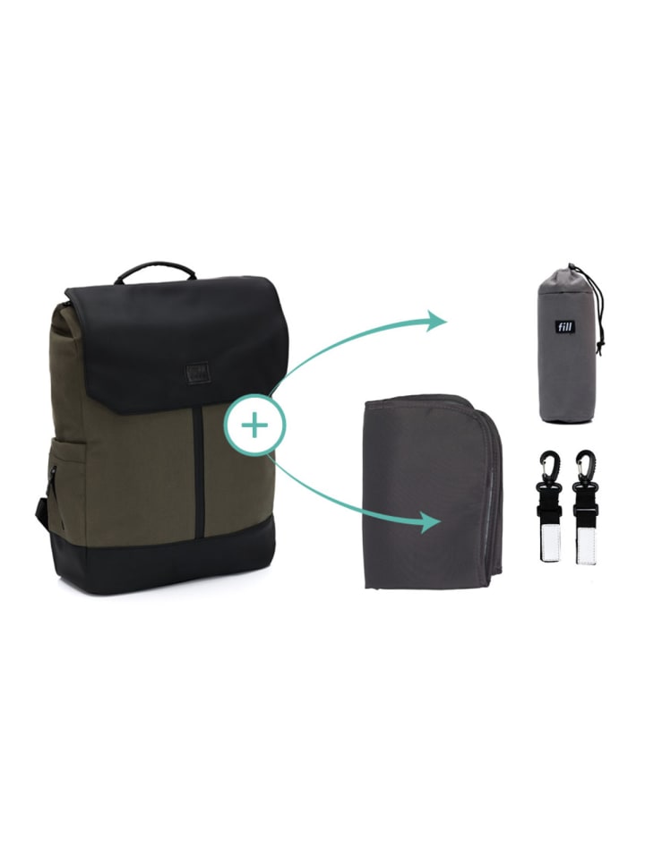 fillikid Wickelrucksack Osaka Exklusiv in Khaki günstig kaufen onesize