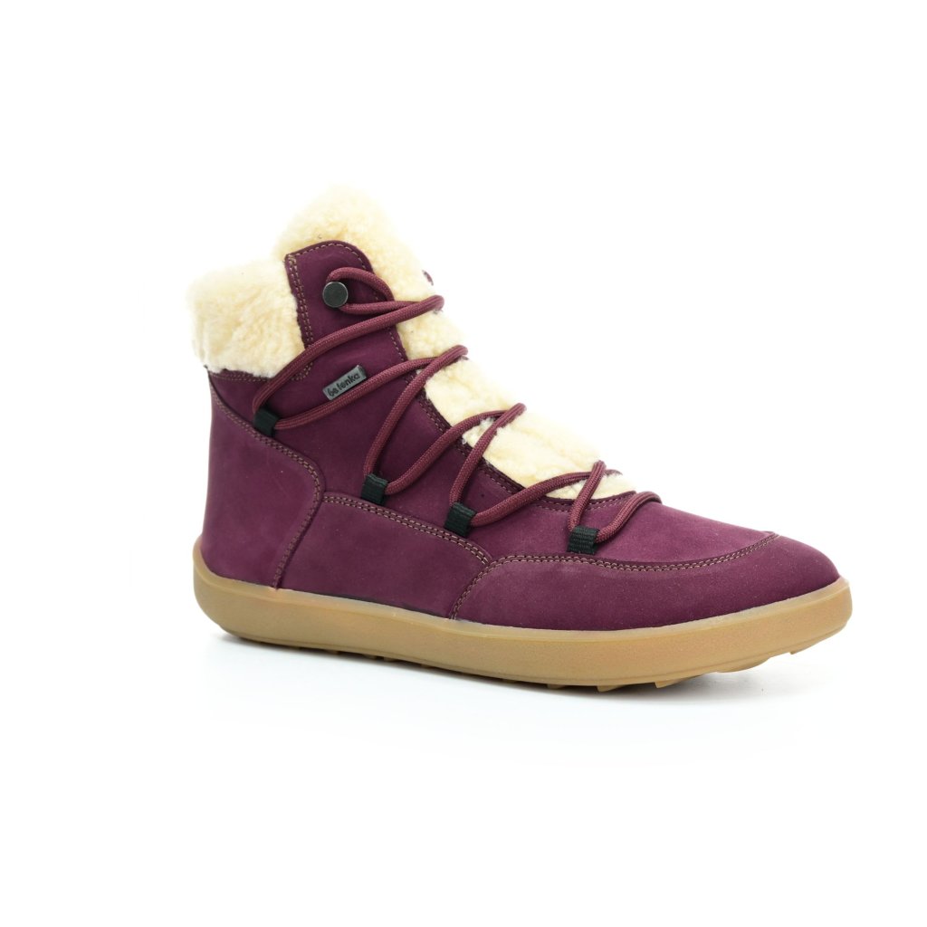 Be Lenka Bliss Burgundy Red rote Winterbarfußschuhe