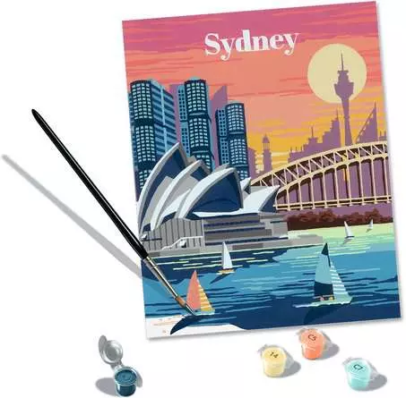 CreArt Farbenfrohes Sydney - Malen nach Zahlen für Erwachsene