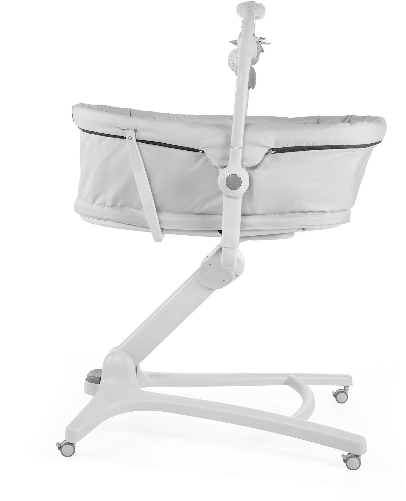 Chicco Kombihochstuhl Baby Hug 4 in 1, Aquarelle, Stubenwagen, Liegesessel, Hochstuhl und erster Stuhl in Einem!