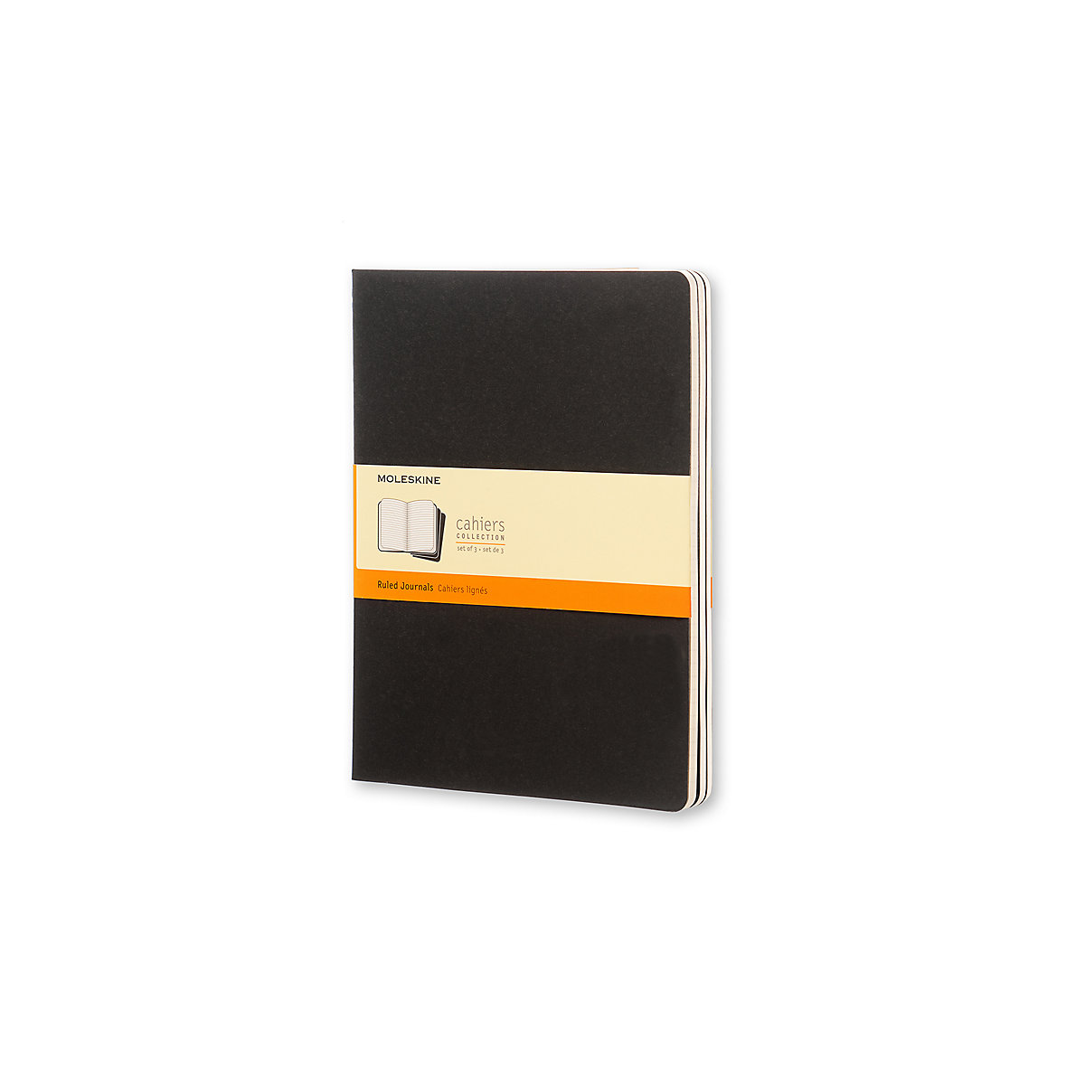 Notizbücher Cahier- XL- 3er Set- Liniert Notizbücher