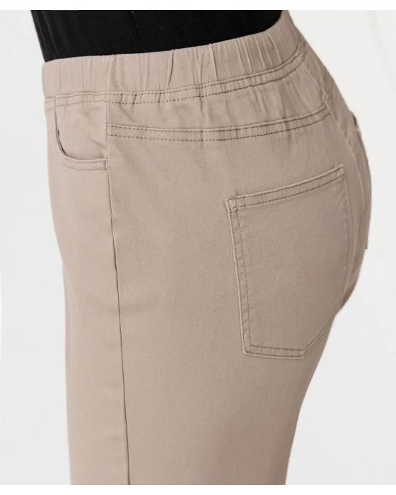 Pantacourt gabardine extensible