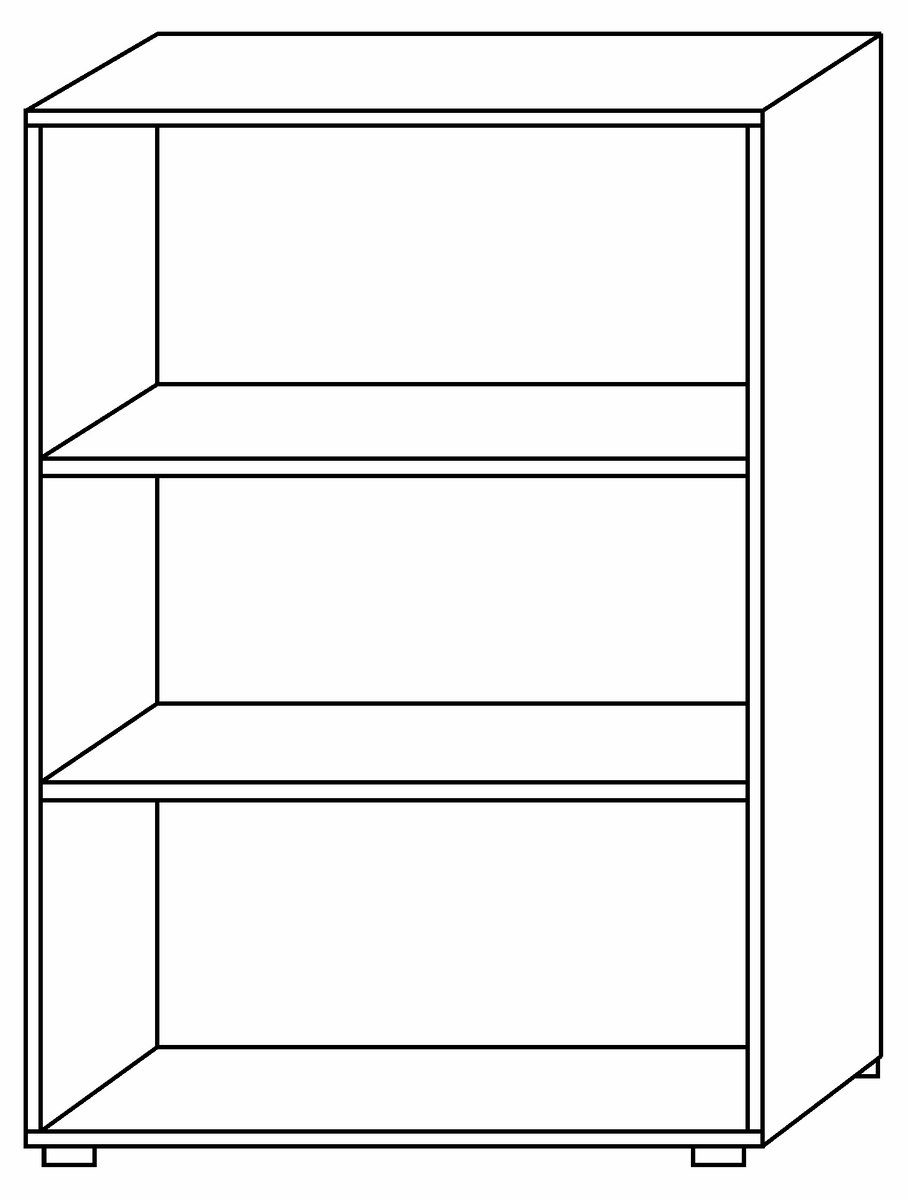 bümö Aktenregal basic Aktenregal - 3 Ordnerhöhen, Dekor: Graphit