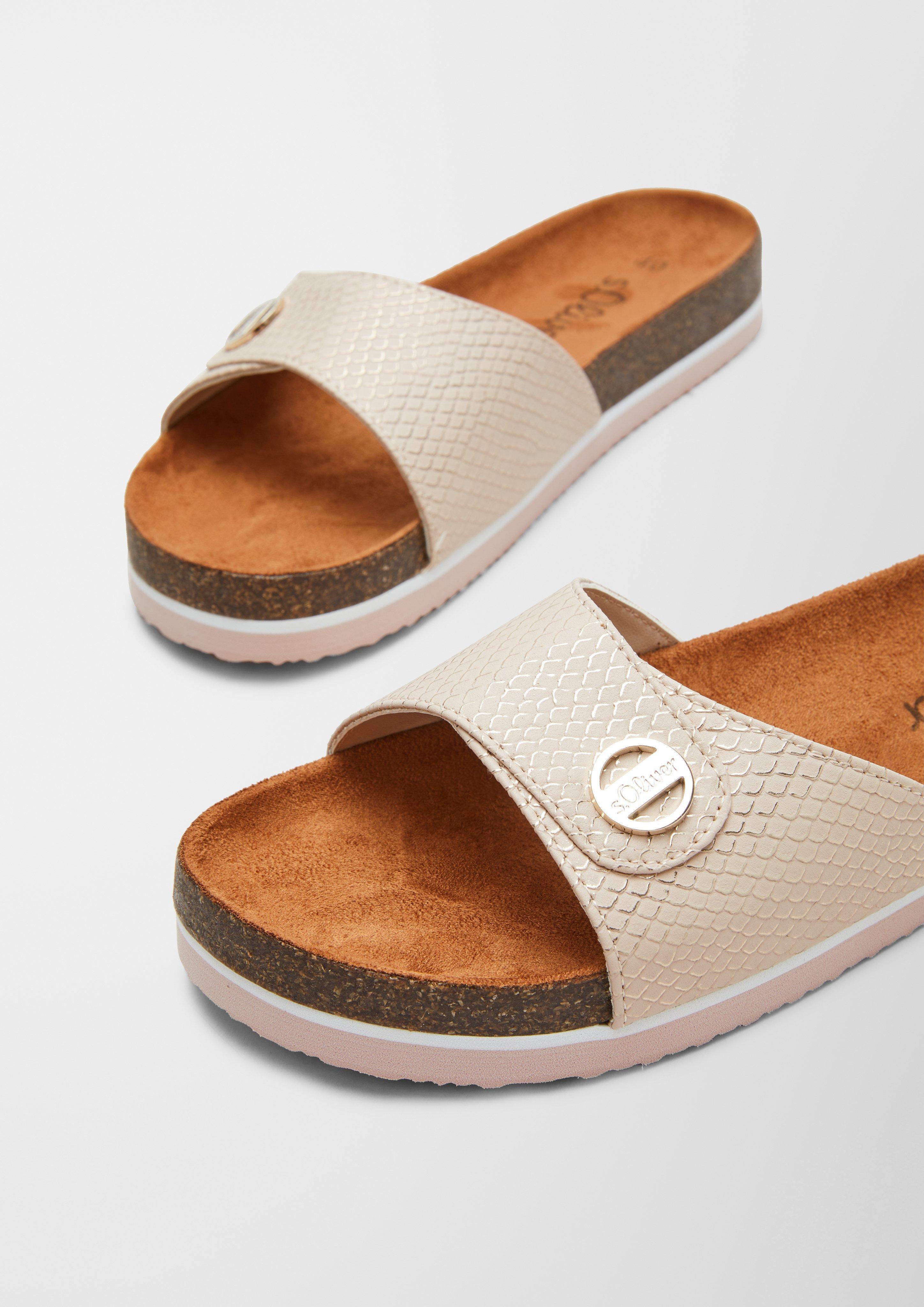 Pantoletten mit Metallic  6005684-541