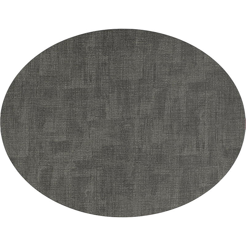 Home Spisebrikke 33x43 cm oval mørk grå melange