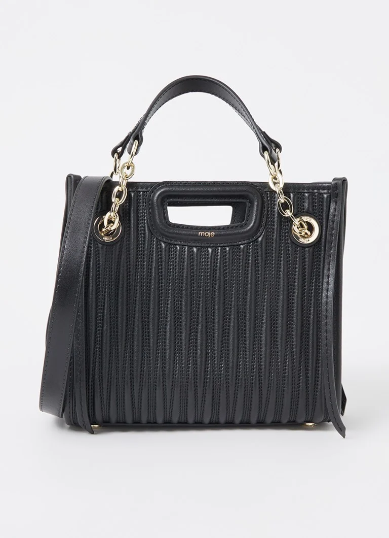 Maje Leather handbag with quilt pattern