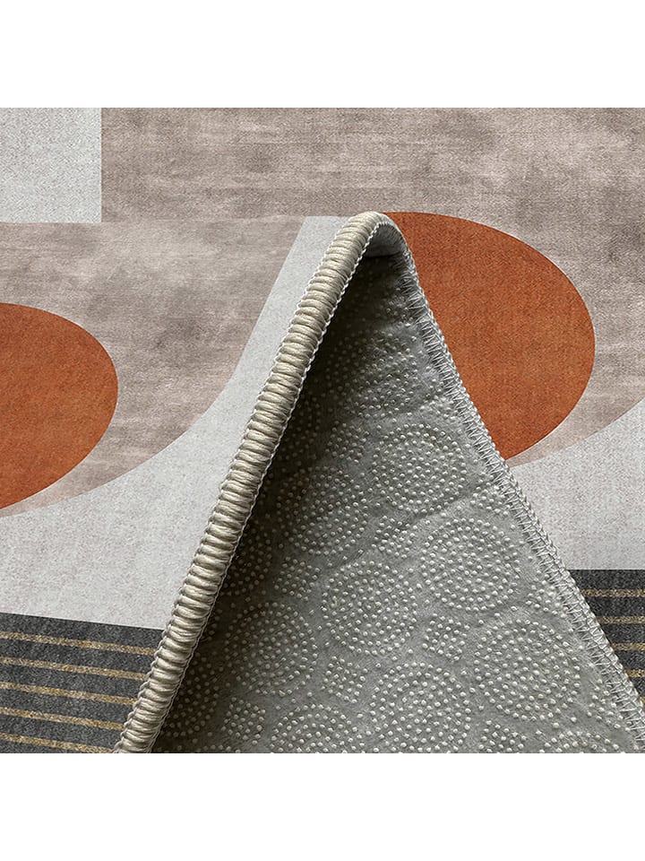 CARPET DIEM Kurzflor-Teppich in Hellbraun/ Grau/ Schwarz günstig kaufen