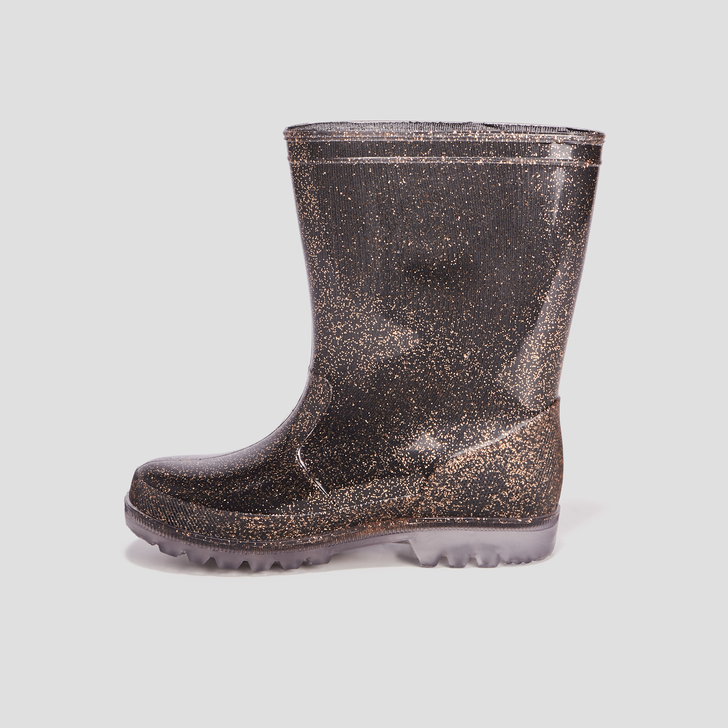 Bottes de pluie à paillettes noir fille | La Halle