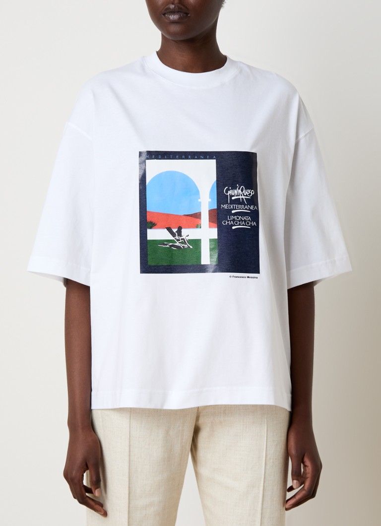 Jacquemus T-shirt with logo and print