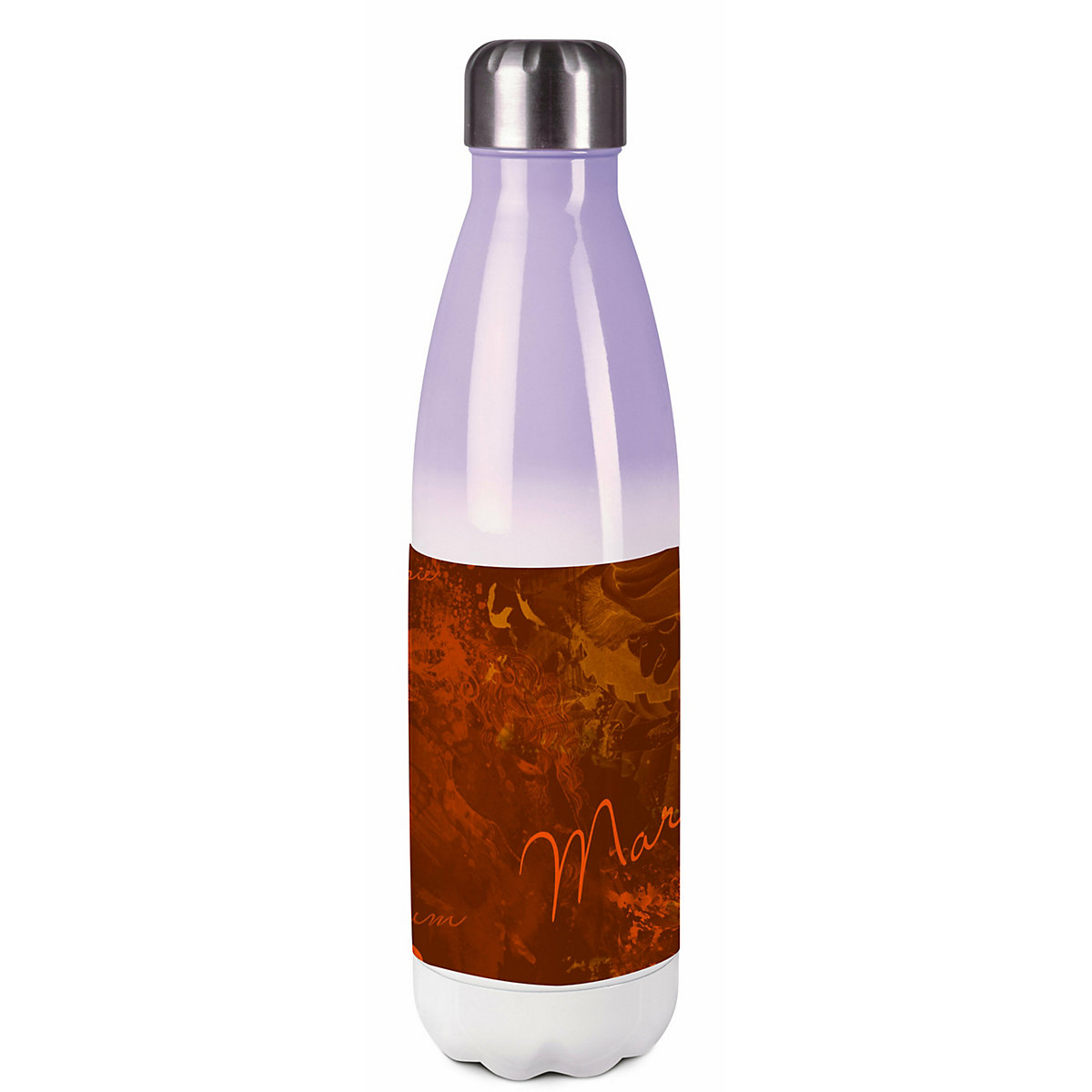 Edelstahl Kinder Thermoflasche / Trinkflasche bunt Traum Farbe braun Spülmaschinenfest, Auslaufsicher, Bruchfest, Doppelwandig, Für Heißgetränke geeignet, Mit Deckel, Isoliert