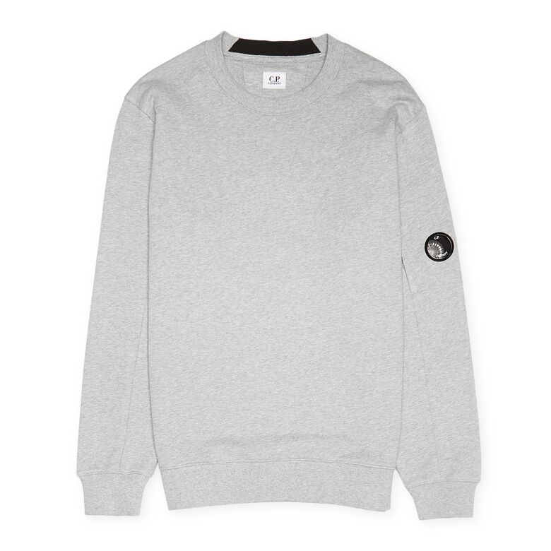 C. P. Company Diagonal Raised Fleece Sweatshirt grau