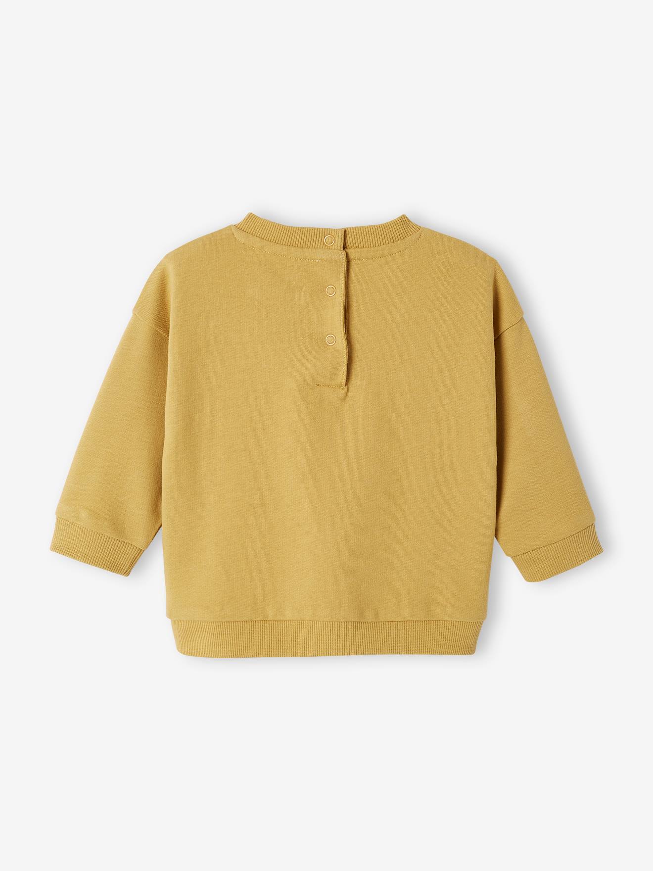 Sweat basics en molleton bébé gris chiné