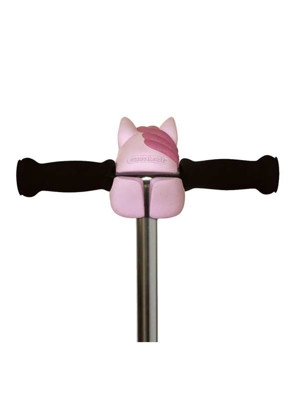 Tête de trottinette poney rose