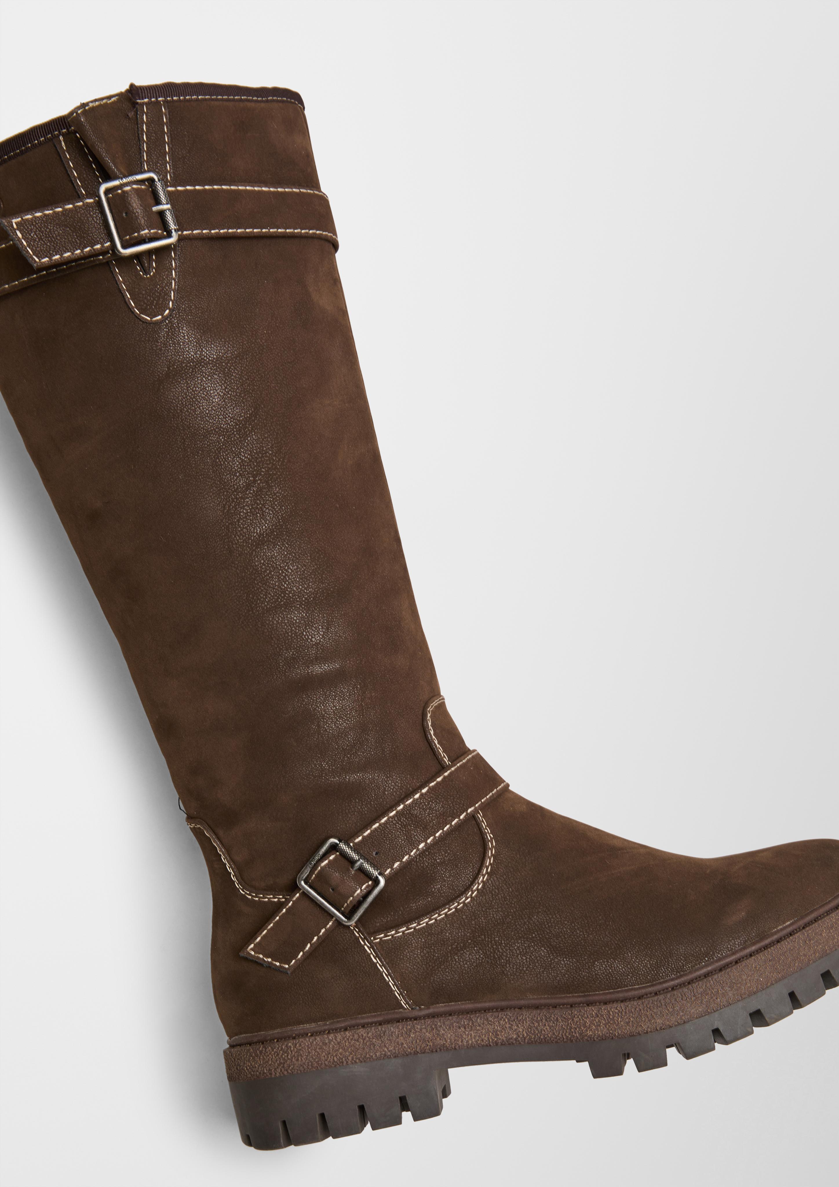 Stiefel in Veloursleder-Optik  6006587-302