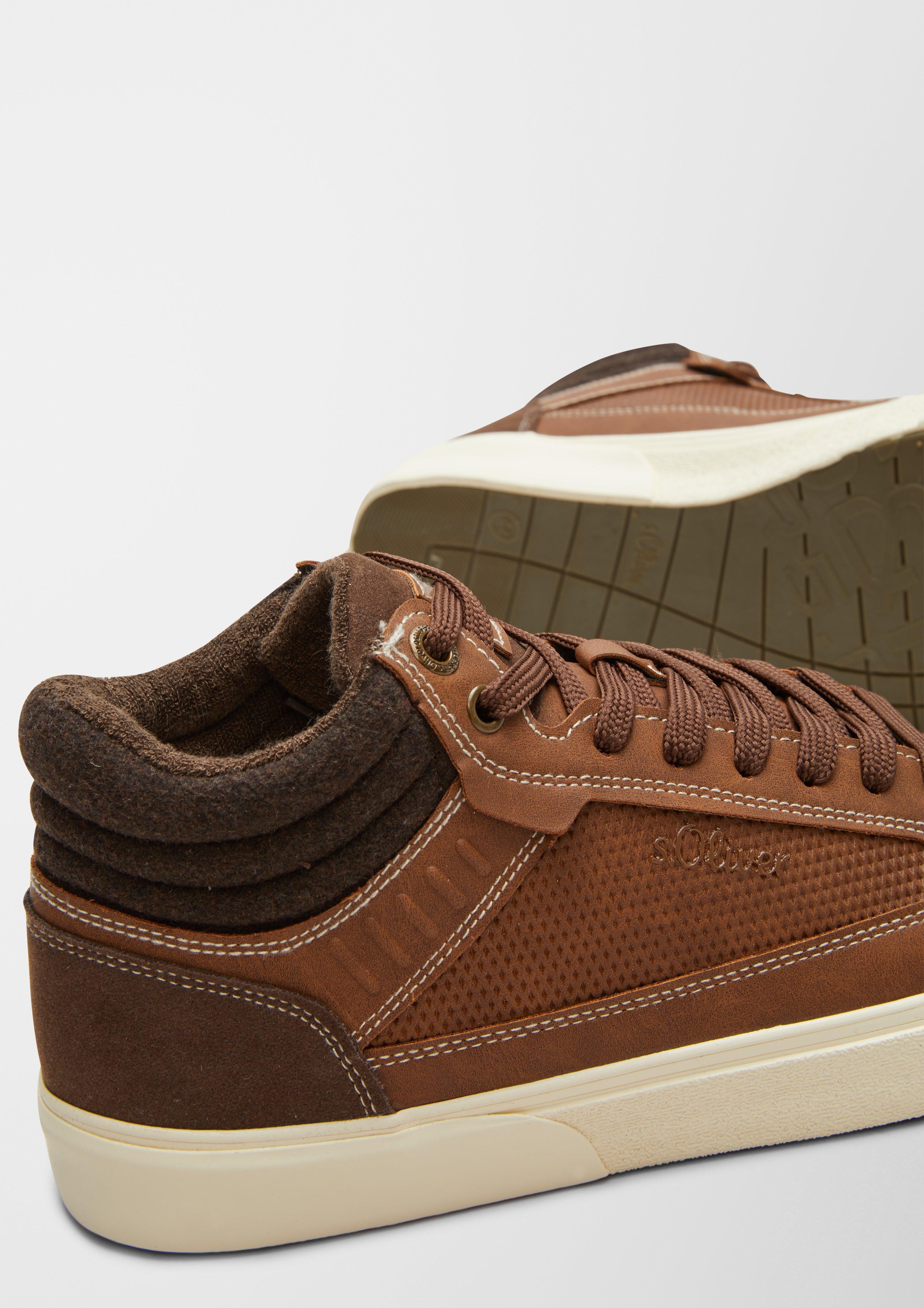 High Sneaker im Materialmix  6006436-300