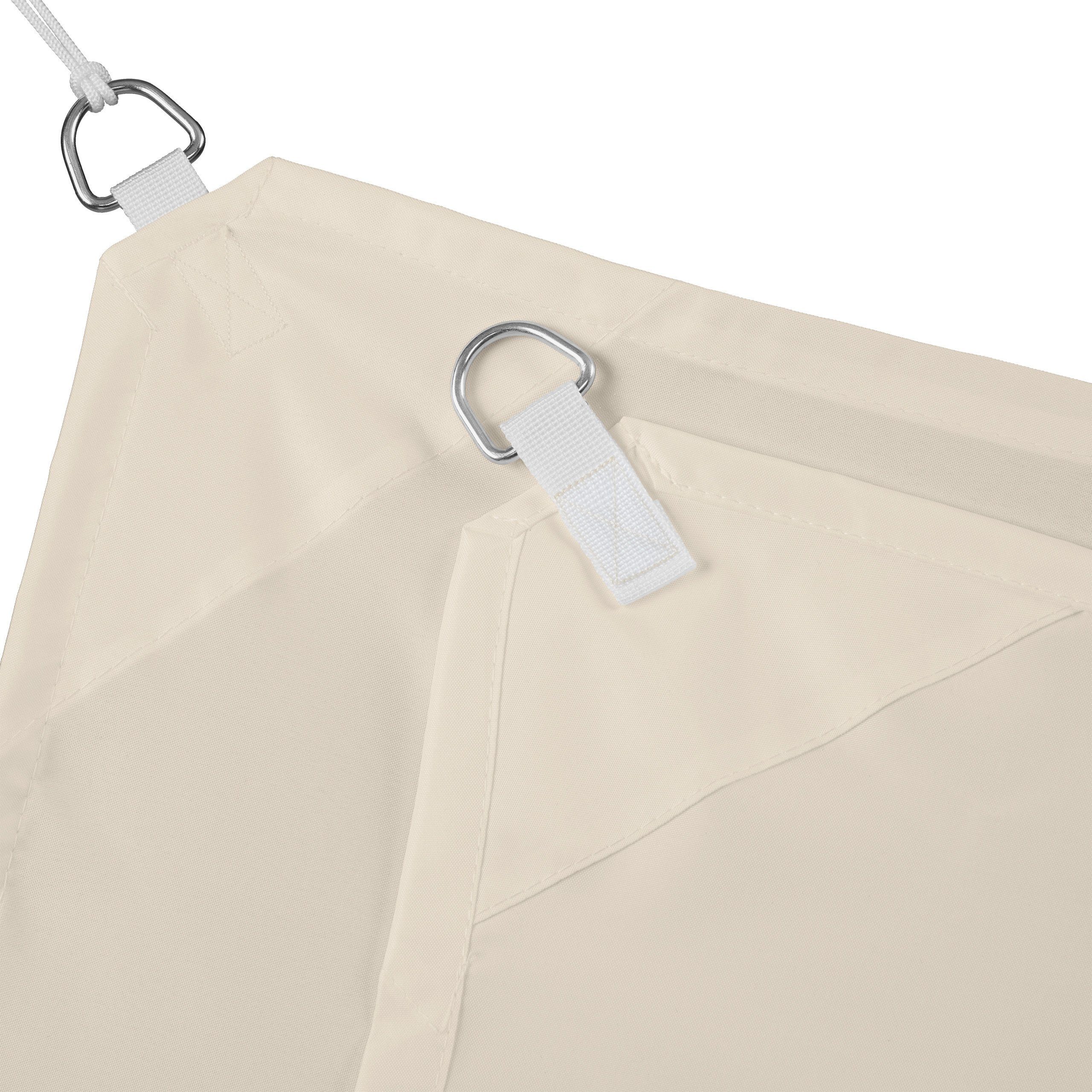 relaxdays Sonnensegel Rechteckiges Sonnensegel beige, 3 x 4 m