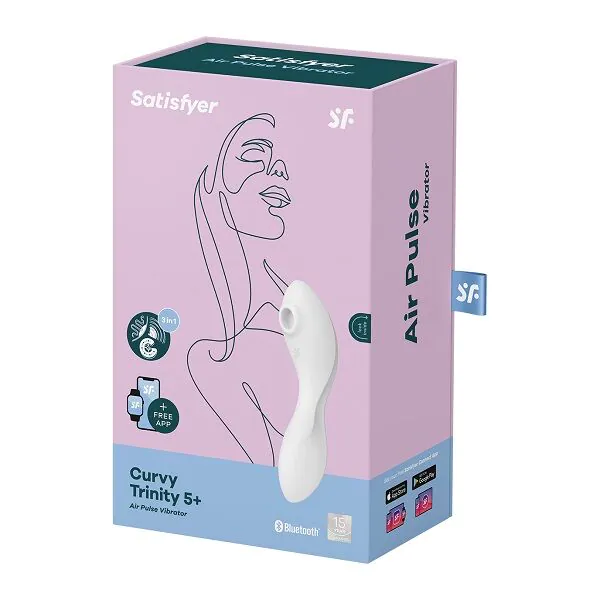 Satisfyer Curvy Trinity 5+ Hvid Intimmassageapparat