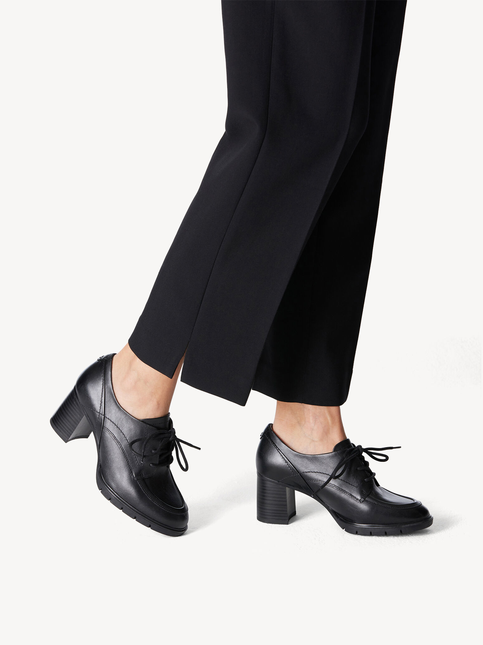 Trotteur en cuir - noir