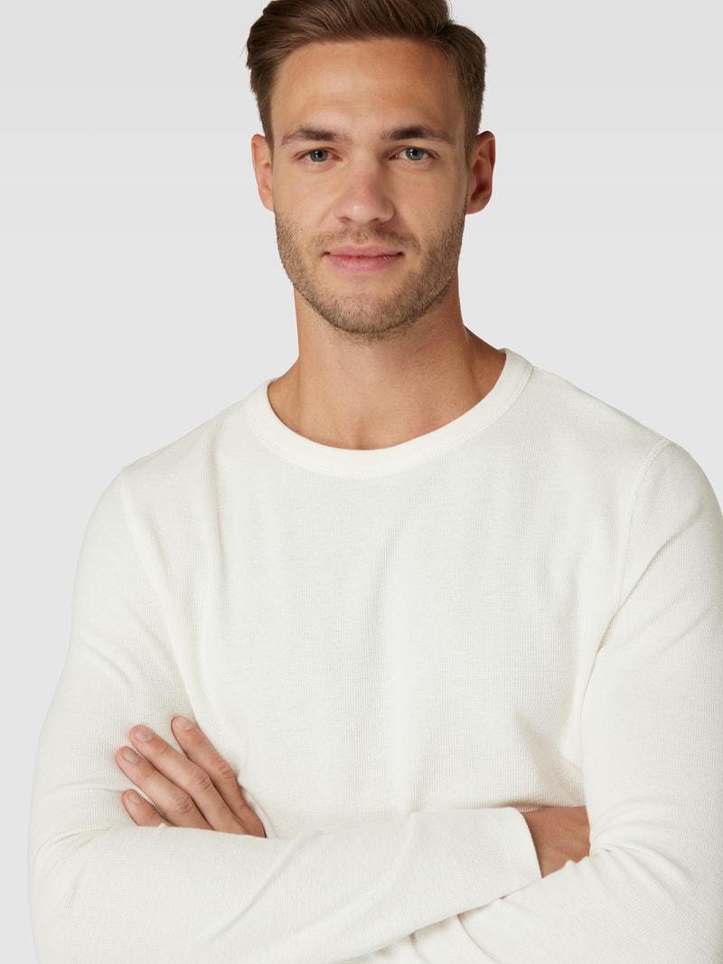 Longsleeve mit Label-Print in offwhite