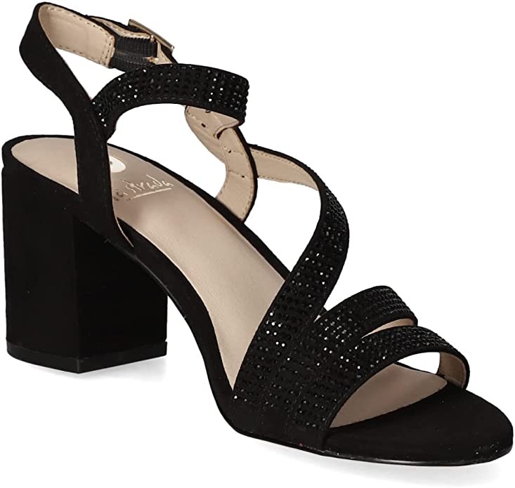 EDEL FASHION Klassische Sandalen schwarz