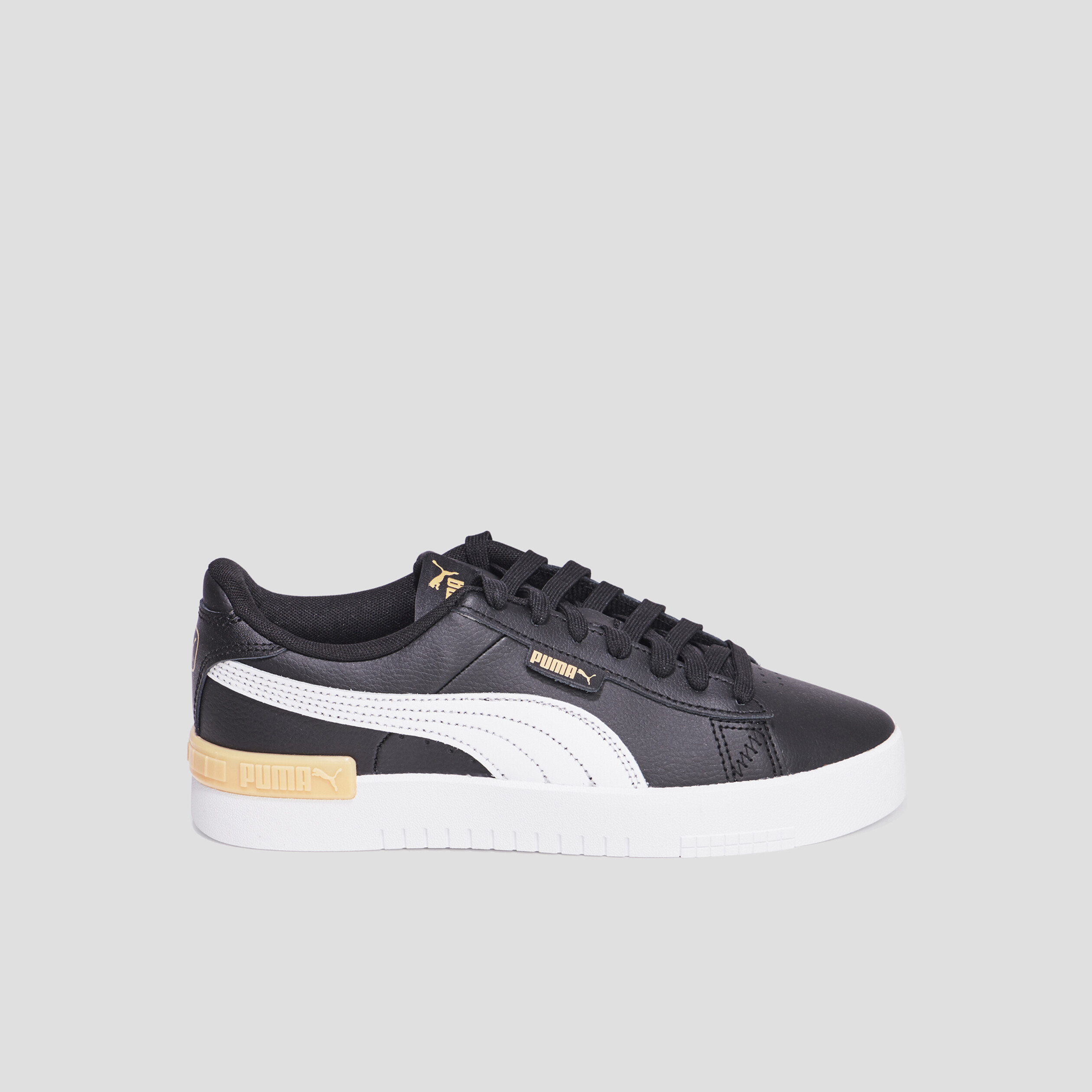Tennis basses à lacets en cuir Puma Jada noir fille | La Halle