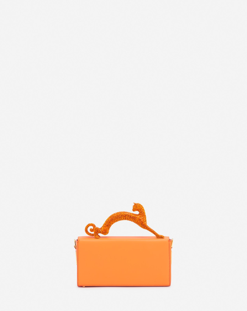 SAC PENCIL CAT NANO EN CUIR ET STRASS