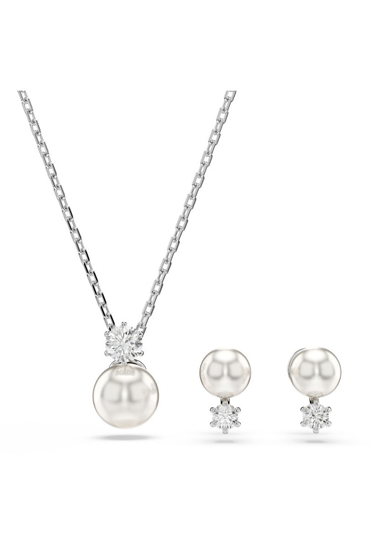 Swarovski Matrix kristállyal díszített nyaklánc és fülbevaló szett