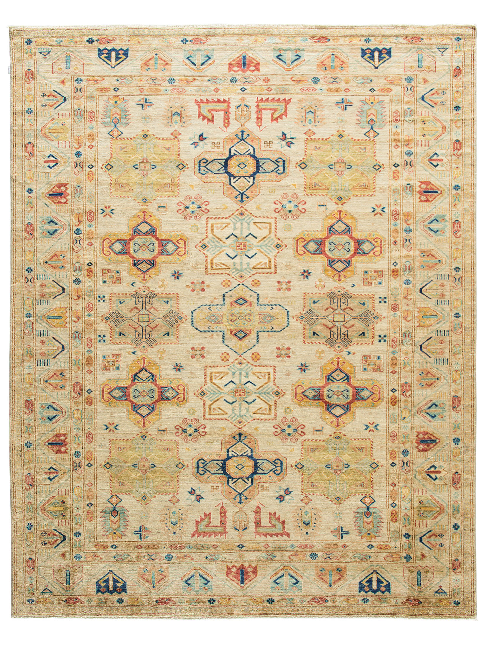 Kazak Ghazni ca. 239 x 307 cm, Unikat / Einzelstück