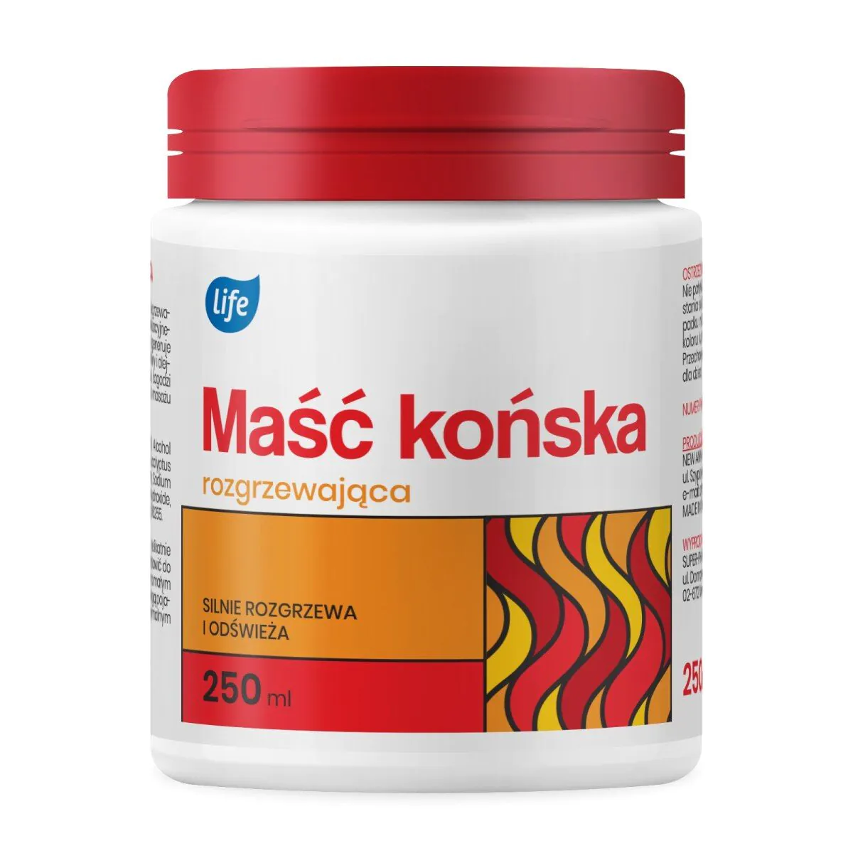Pomada aquecedora para cavalos Life