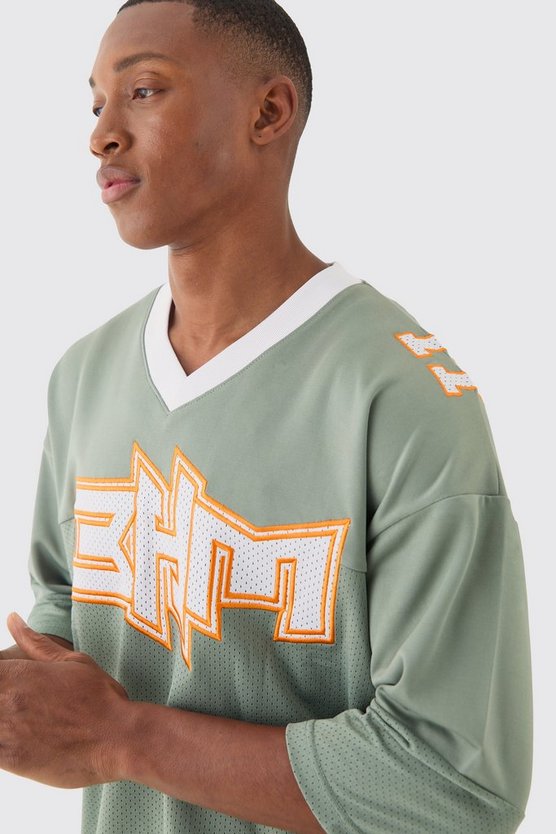 Oversize Bhm Satin Mesh-Oberteil