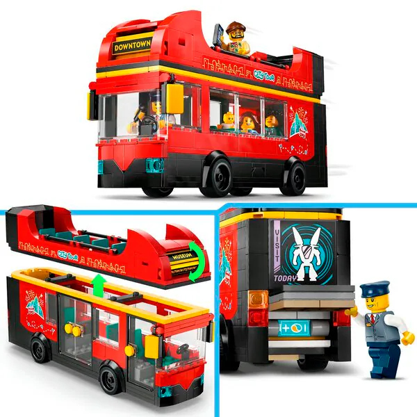 LEGO City 60407 Czerwony piętrowy autobus turystyczny