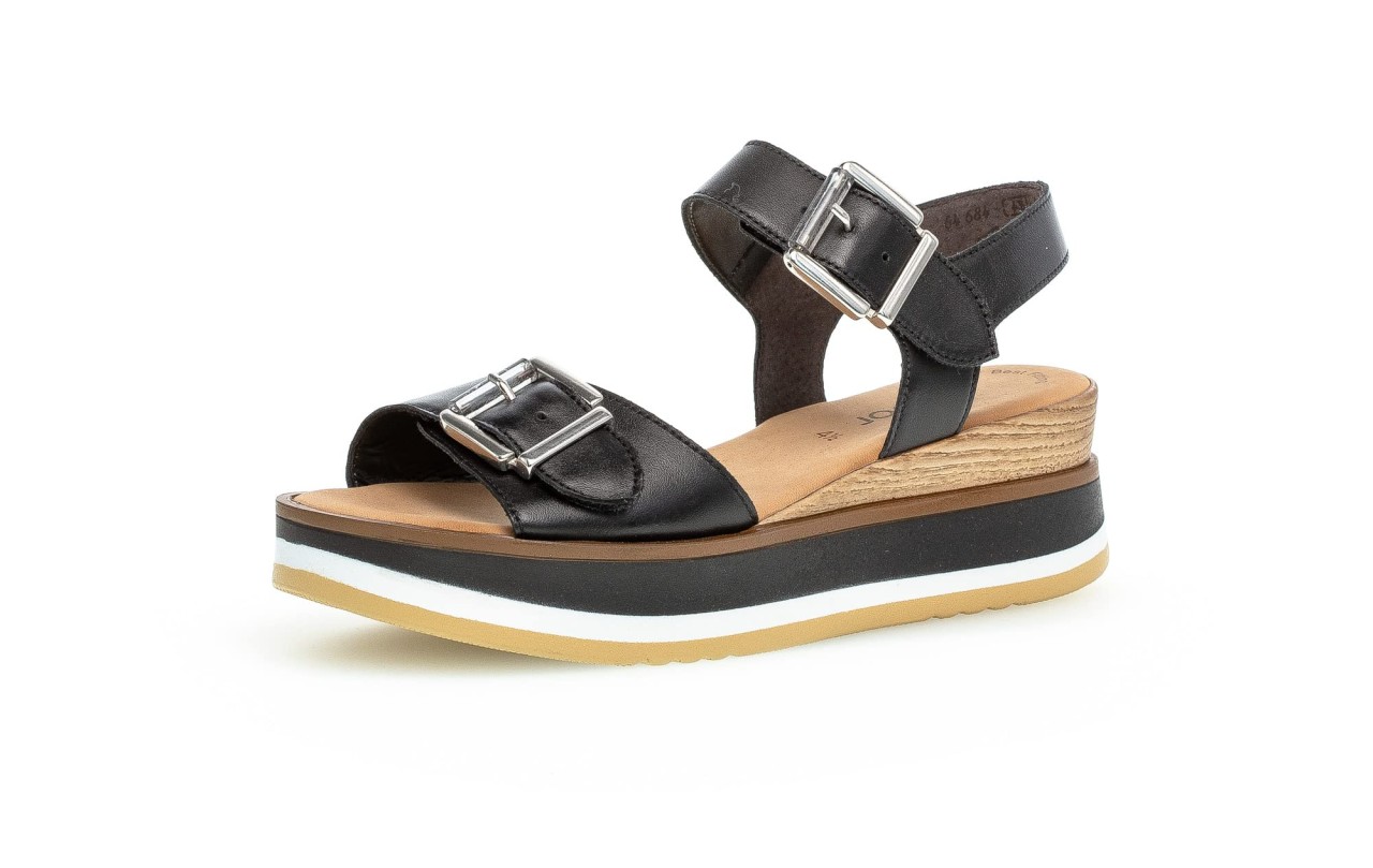 GABOR Klassische Sandalen schwarz
