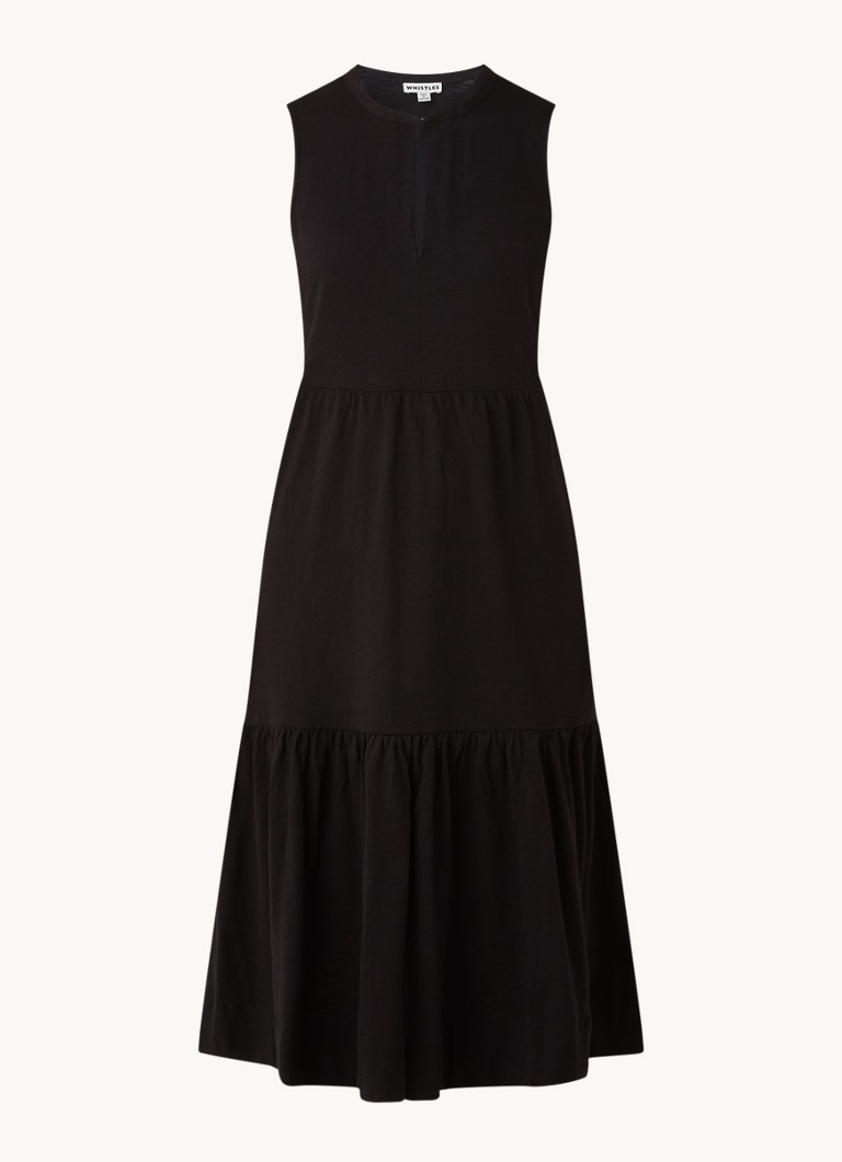 Rochie midi cu volane stratificate Whistles