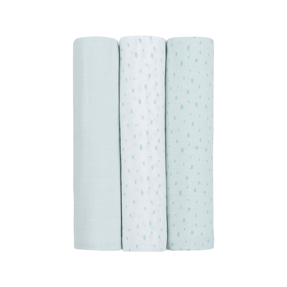 Baby Stoffwindel-Set 100 x 100 cm 3-teilig Musselin-Wickelset Mullwindeln