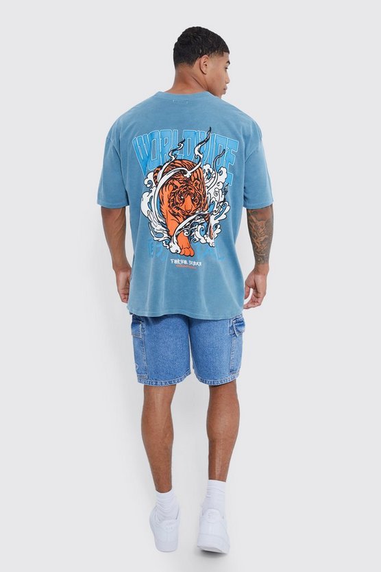 Oversize T-Shirt mit Print