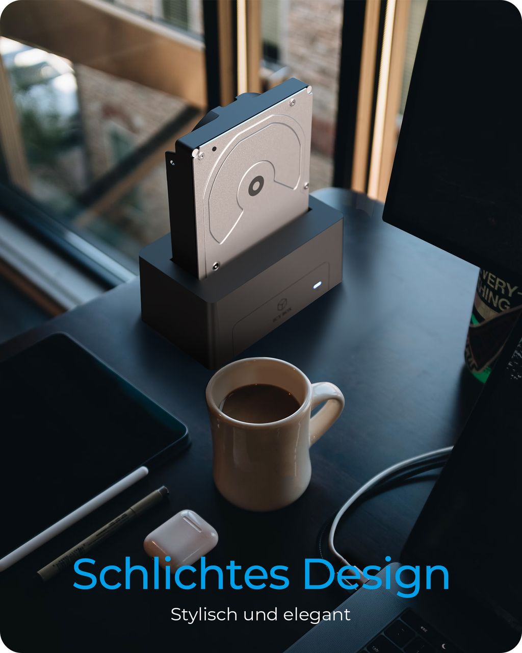 ICY BOX IB-1121-C31, DockingStation für 1x HDD/SSD mit USB 3.1 (Gen 2) Type-CAnschluss