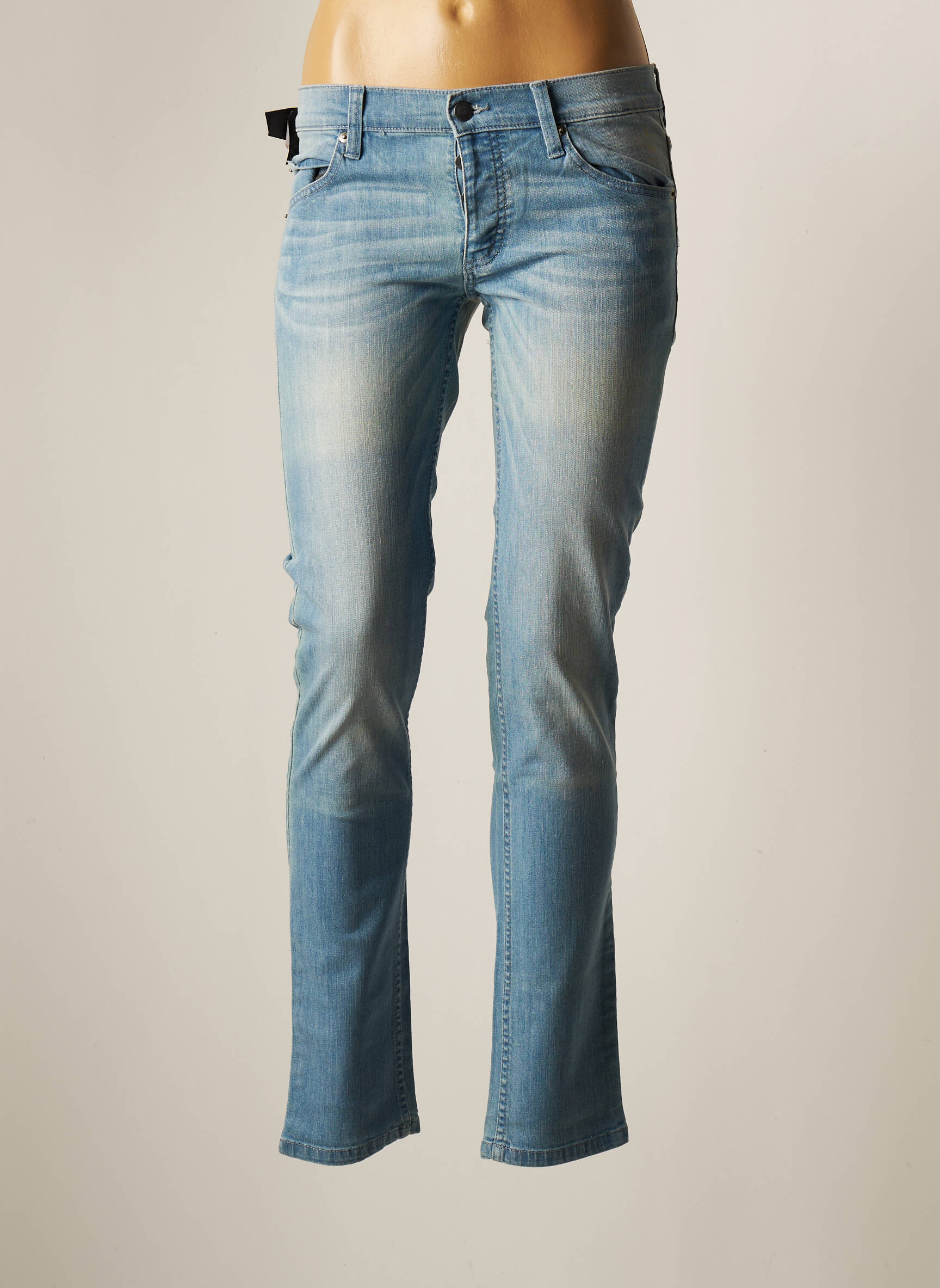 Cheap Monday Jeans Coupe Slim Femme couleur bleu