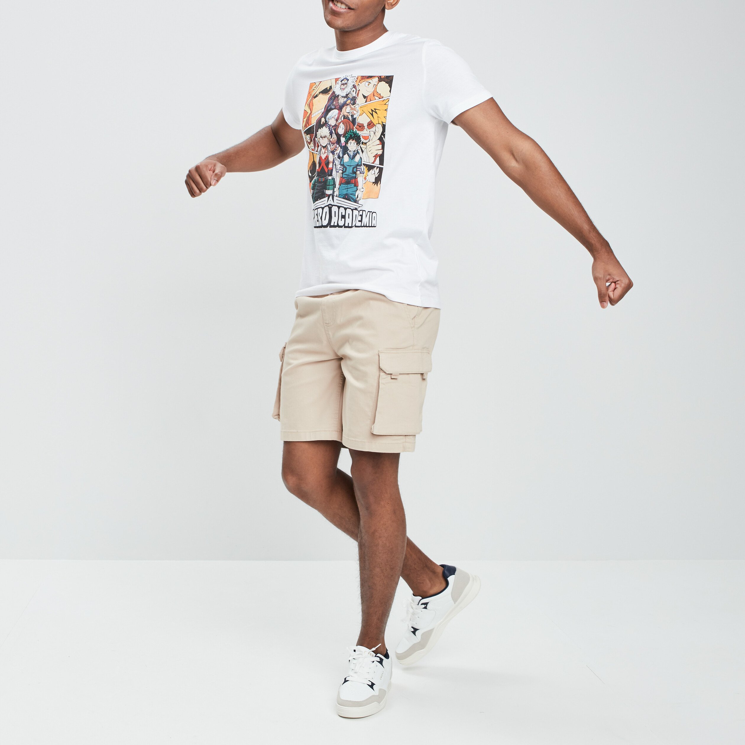 Bermuda cargo à coulisse sable homme | La Halle
